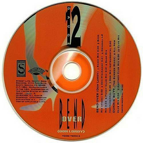 12 Gauge - Bend Over (Ooh Lordy) / Dunkie Butt (Summer Remixes) (CD, Maxi-Single) cover