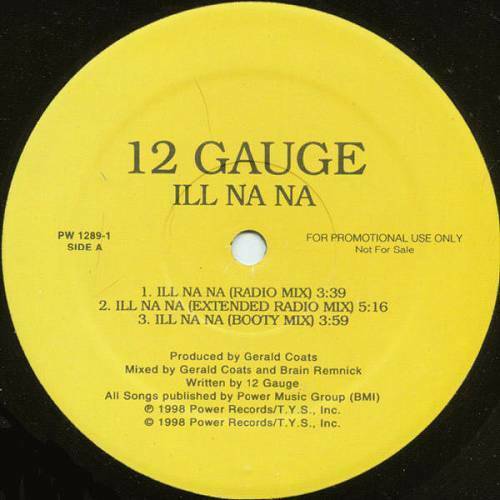 12 Gauge - Ill Na Na (12'' Vinyl, Promo) cover