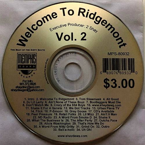 2 Shay - Welcome To Ridgemont Vol. 2 cover