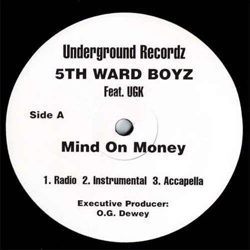 5th Ward Boyz - Mind On Money (12'' Vinyl, Promo) cover