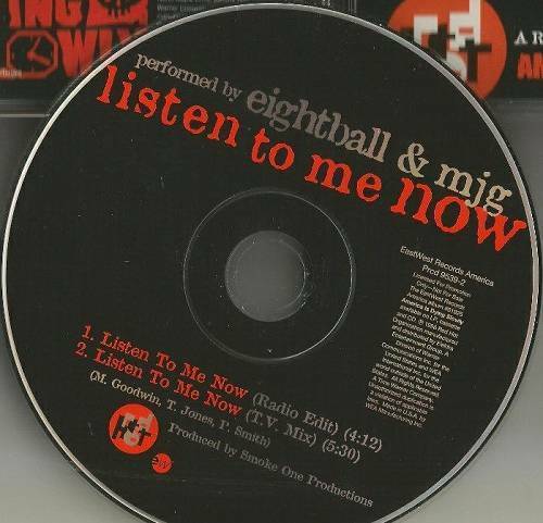 Eightball & MJG - Listen To Me Now (CD Single Promo) cover