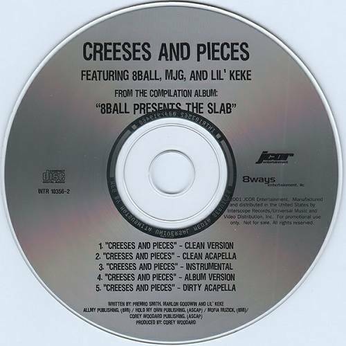 8Ball - Creeses And Pieces (CD Single, Promo) cover