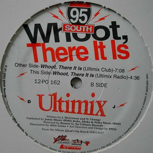 95 South - Whoot, There It Is (Ultimix) (12'' Vinyl) cover