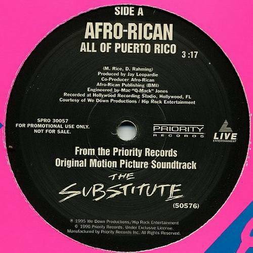 Afro-Rican - All Of Puerto Rico (12'' Vinyl, Promo) cover