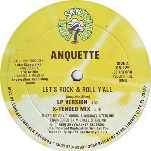 Anquette - Let`s Rock & Roll Y`all (12'' Vinyl, 33 1-3 RPM) cover