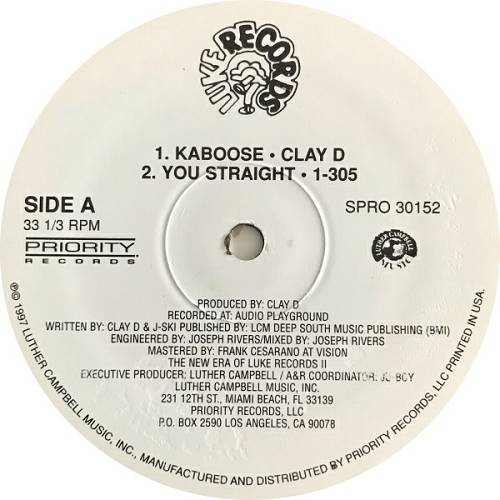 Clay D / 1-305 - Kaboose / You Straight (12'' Vinyl, 33 1-3 RPM) cover