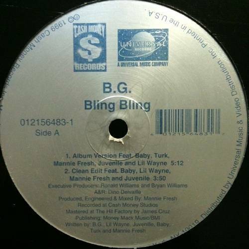 B.G. - Bling Bling (Vinyl, 12'') cover