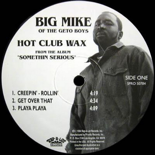 Big Mike - Hot Club Wax (12'' Vinyl, 33 1-3 RPM, Sampler) cover