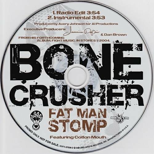 Bone Crusher - Fat Man Stomp (CD Single, Promo) cover