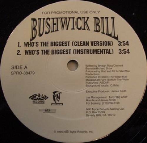 Bushwick Bill - Who`s The Biggest (12'' Vinyl Promo) cover