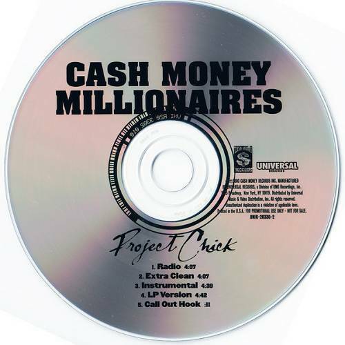 Cash Money Millionaires - Project Chick (Promo CDS) cover