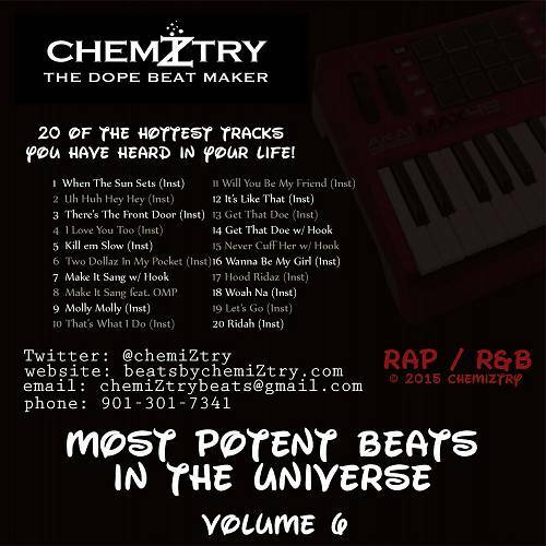 chemiZtry - Most Potent Beats In The Universe, Vol. 6 cover