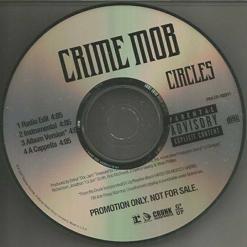 Crime Mob - Circles (CD Single, Promo) cover