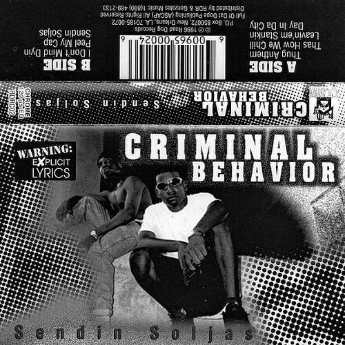 Criminal Behavior - Sendin Soljas cover
