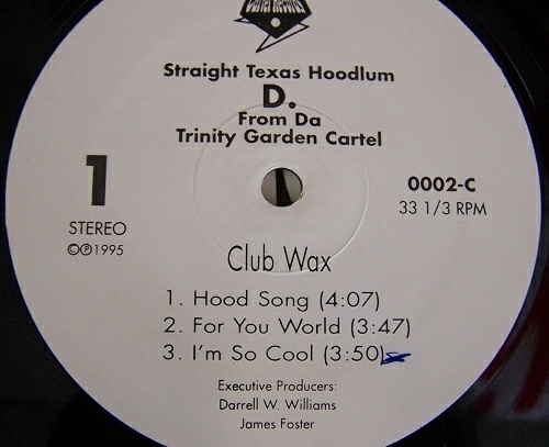 D Of Trinity Garden Cartel - Club Wax (12'' Vinyl) cover