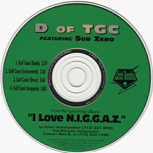 D Of Trinity Garden Cartel - Gulf Coast (CD Single, Promo) cover