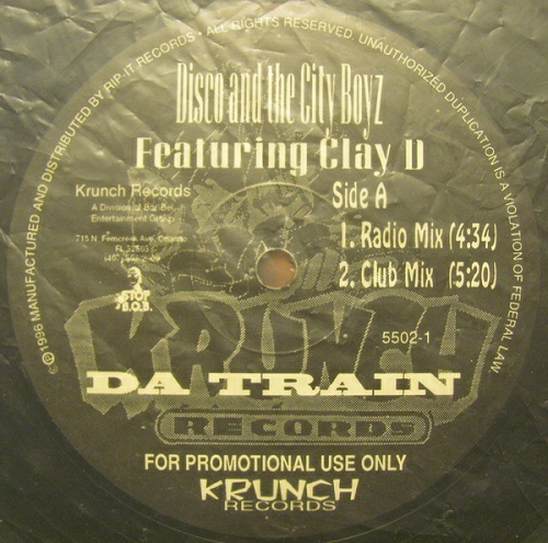 Disco And The City Boyz - Da Train (12'' Vinyl, Promo) cover