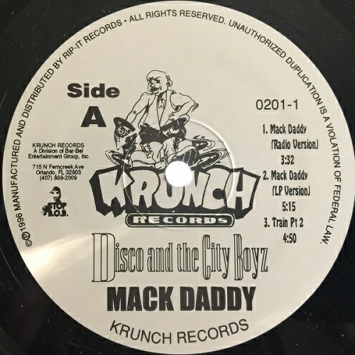 Disco And The City Boyz - Mack Daddy (12'' Vinyl, 33 1-3 RPM) cover