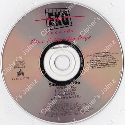 Disco & The City Boyz - Slide With Me (CD Single) cover