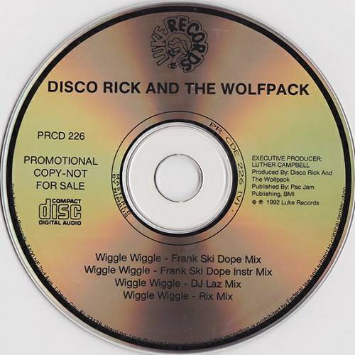 Disco Rick And The Wolf Pack - Wiggle Wiggle (CD Single, Promo) cover