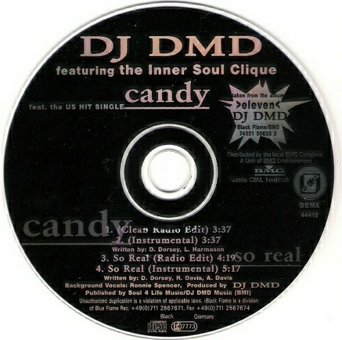 DJ DMD - Candy (CD, Maxi-Single, Promo) cover
