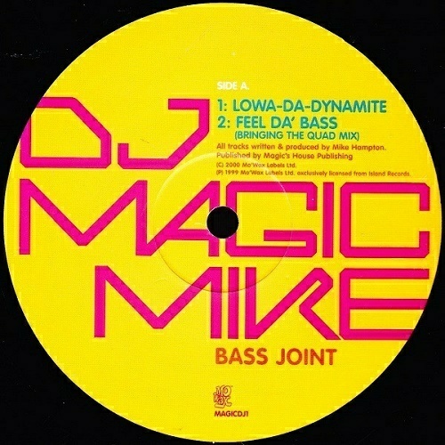 DJ Magic Mike - Bass Joint (12'' Vinyl, Promo) cover