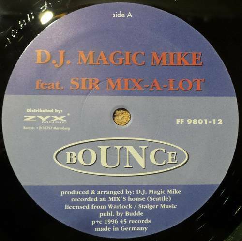 DJ Magic Mike - Bounce (12'' Vinyl) cover