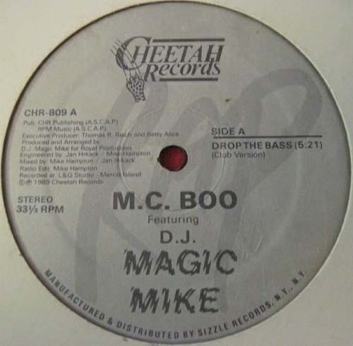 M.C. Boo & DJ Magic Mike - Drop The Bass (12'' Vinyl) cover