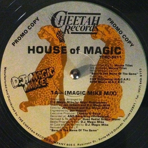 DJ Magic Mike - House Of Magic (12'' Vinyl, 33 1-3 RPM, Promo) cover
