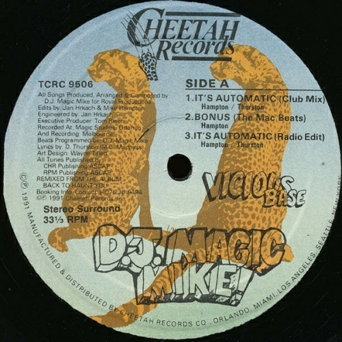 Vicious Base & DJ Magic Mike - It`s Automatic (12'' Vinyl, 33 1-3 RPM) cover