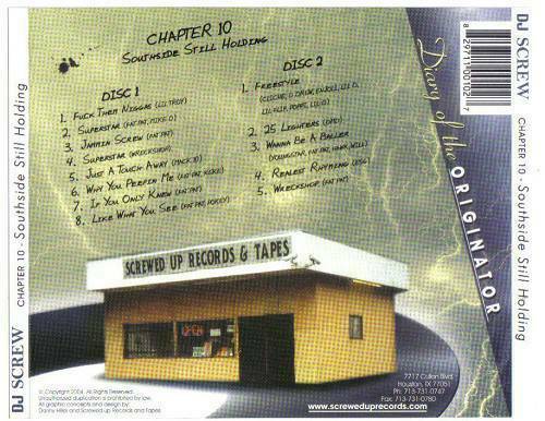 DJ Screw - Chapter 010. Southside Still Holding cover