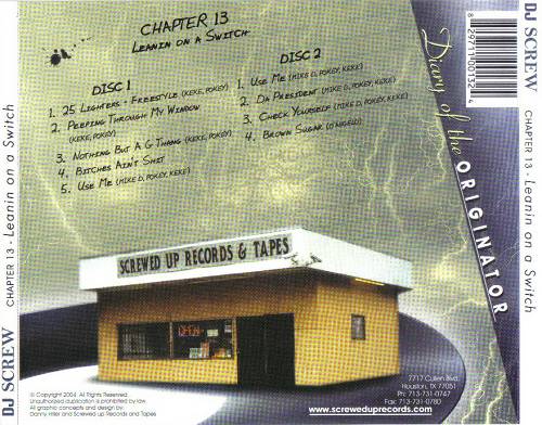 DJ Screw - Chapter 013. Leanin On A Switch cover