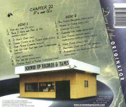 DJ Screw - Chapter 022. P`s And Q`s cover