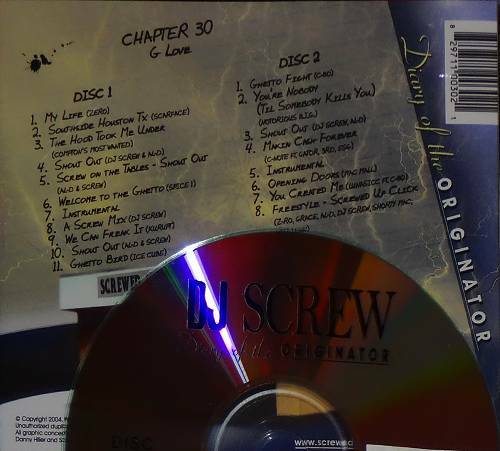 DJ Screw - Chapter 030. G Love cover