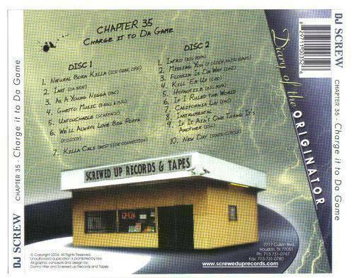 DJ Screw - Chapter 035. Charge It To The Game cover