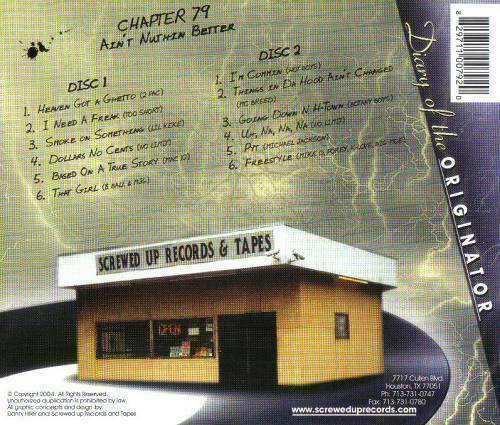 DJ Screw - Chapter 079. Ain`t Nuthin Better cover