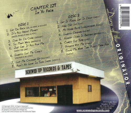 DJ Screw - Chapter 129. In Yo Face cover