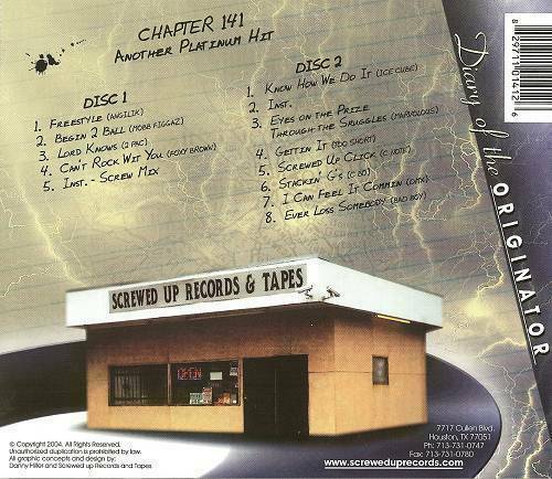 DJ Screw - Chapter 141. Another Platinum Hit cover