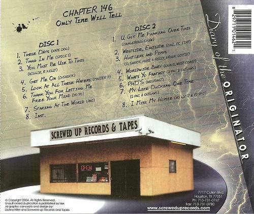 DJ Screw - Chapter 146. Only Time Will Tell cover
