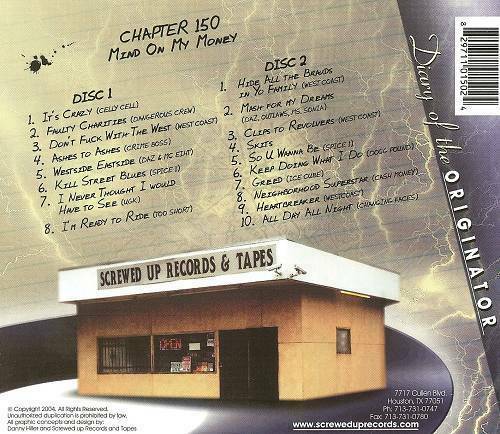 DJ Screw - Chapter 150. Mind On My Money cover