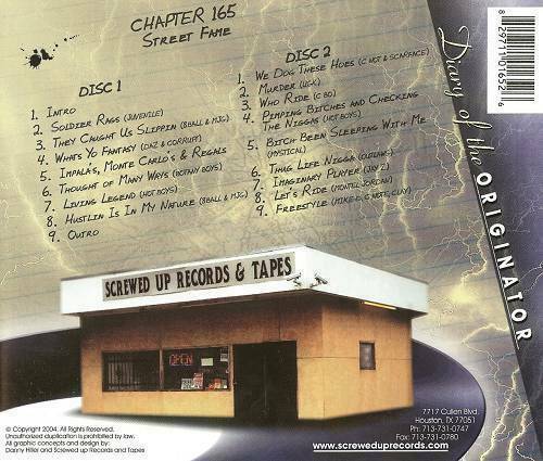 DJ Screw - Chapter 165. Street Fame cover