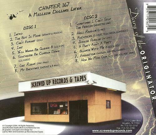 DJ Screw - Chapter 167. A Million Dollars Later cover