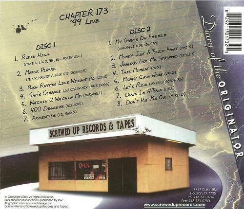 DJ Screw - Chapter 173. `99 Live cover