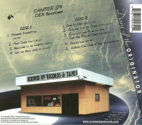 DJ Screw - Chapter 174. DEA Bootcamp cover