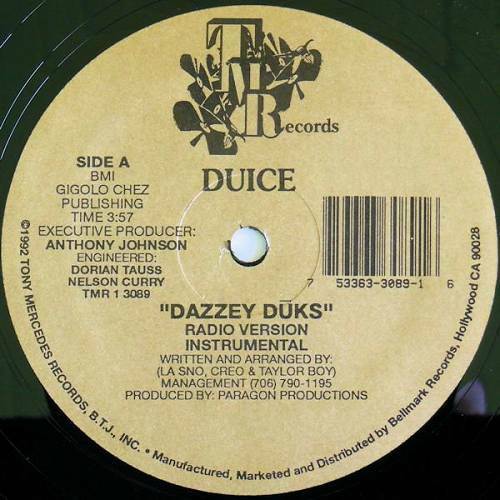 Duice - Dazzey Duks (12'' Vinyl, 33 1-3 RPM) cover