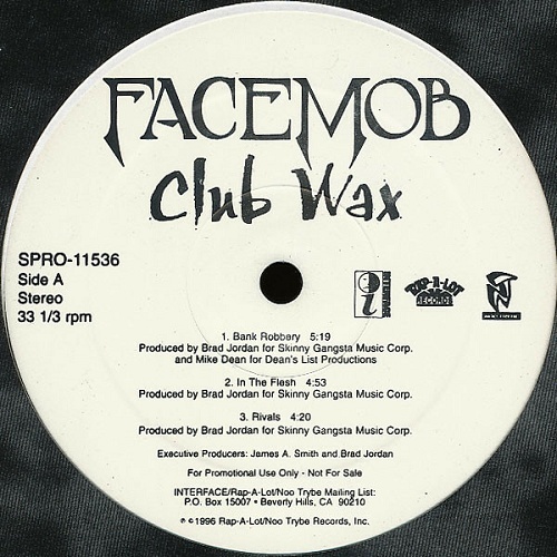 Facemob - Club Wax (12'' Vinyl, 33 1-3 RPM, Promo) cover
