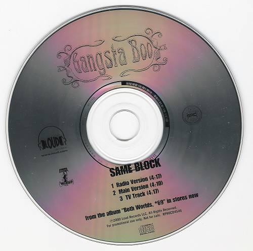 Gangsta Boo - Same Block (Promo CDS) cover