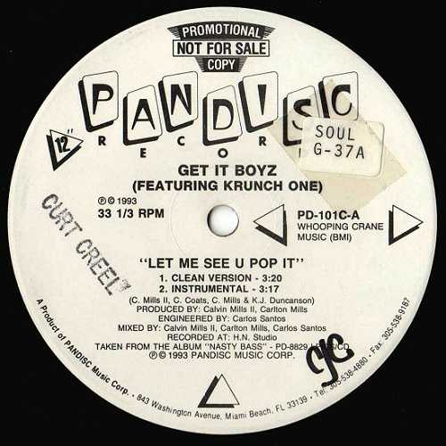 Get It Boyz - Let Me See U Pop It # She`s Just A Friend (12'' Vinyl, 33 1-3 RPM, Promo) cover