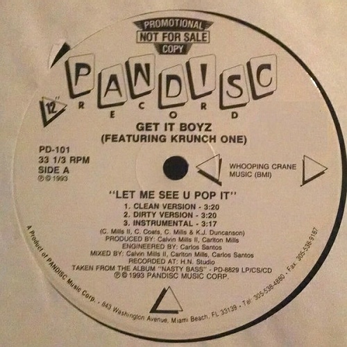 Get It Boyz - Let Me See U Pop It (12'' Vinyl, 33 1-3 RPM, Promo) cover