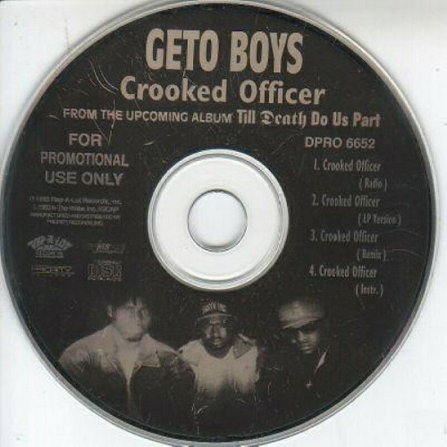 Geto Boys - Crooked Officer (CD Maxi-Single, Promo) cover